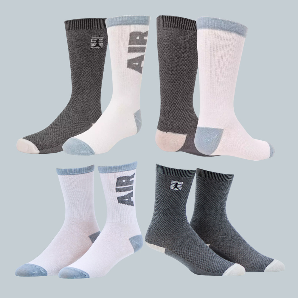 New Nike Jordan Lightweight Crew Socks 2-Pack Kids 5Y-7Y BJ0499-G4T _A3